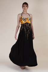Tiger Printed Gown1031 video
